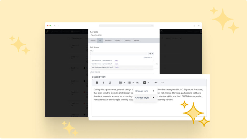 Amazing Feature Updates: Sched’s Conference Management Software Just Got Better! 2 An Example Of Our Ai Conference Management Software