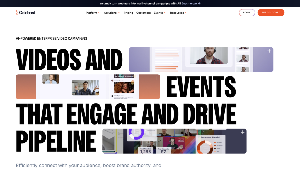 14 Best Virtual Event Software Platforms In 2025 12 Goldcast