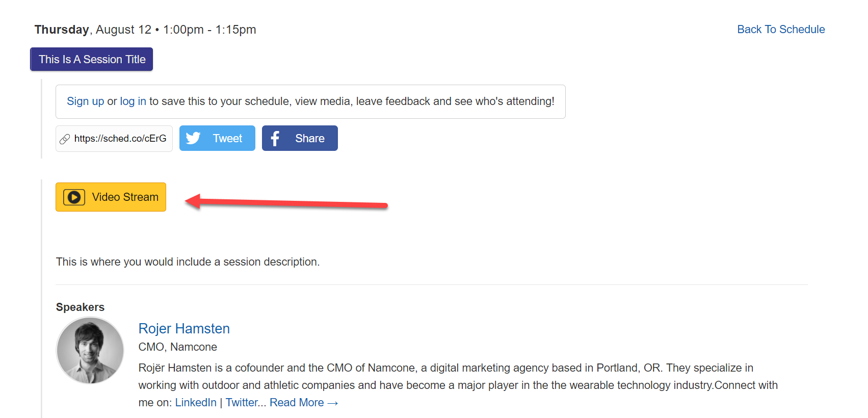 Video / Webinar Content 3 Video Stream Button